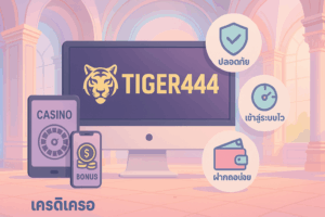 คาสิโน-ไทเกอร์444-เครดิตฟรี-เข้าสู่ระบบไว-ฝากถอนง่ายผ่าน-Wallet